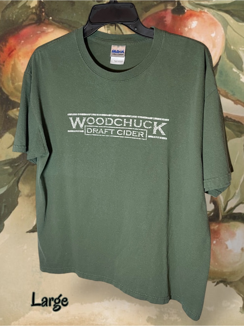 Woodchuck Draft Cider Logo T-Shirt - Green - Men's Large